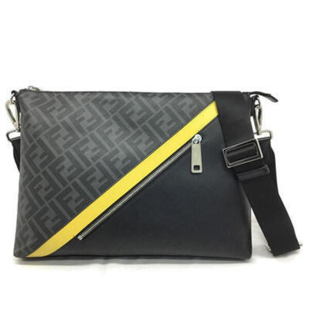 Fendi Brown Messenger Shoulder Bag Pattern Zucca